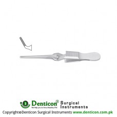 Diethrich Bulldog Clamp Angled Stainless Steel, 40 mm Jaw Length 8 mm